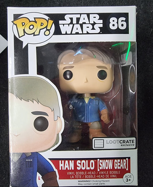 FUNKO POP STAR WARS HAN SOLO (SNOW GEAR) LOOTCRATE EXCLUSIVE #86