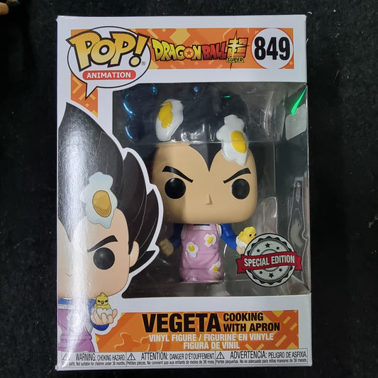 FUNKO POP DRAGONBALL Z VEGETA COOKING WITH APRON SPECIAL EDITION #849