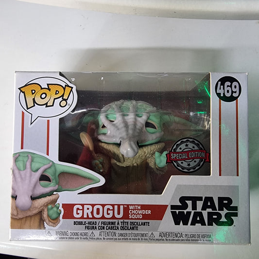 FUNKO Pop Vinyl Star Wars Grogu Chowder Squid #469