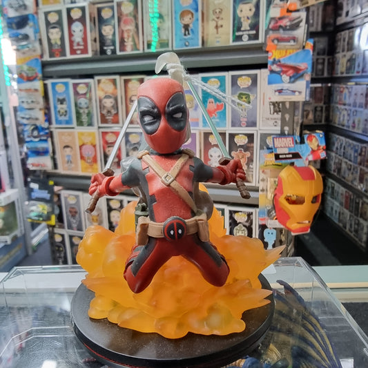 Marvel Deadpool Quantum Mechanics Q-Fig Loot Crate Exclusive Figure Mini Statue