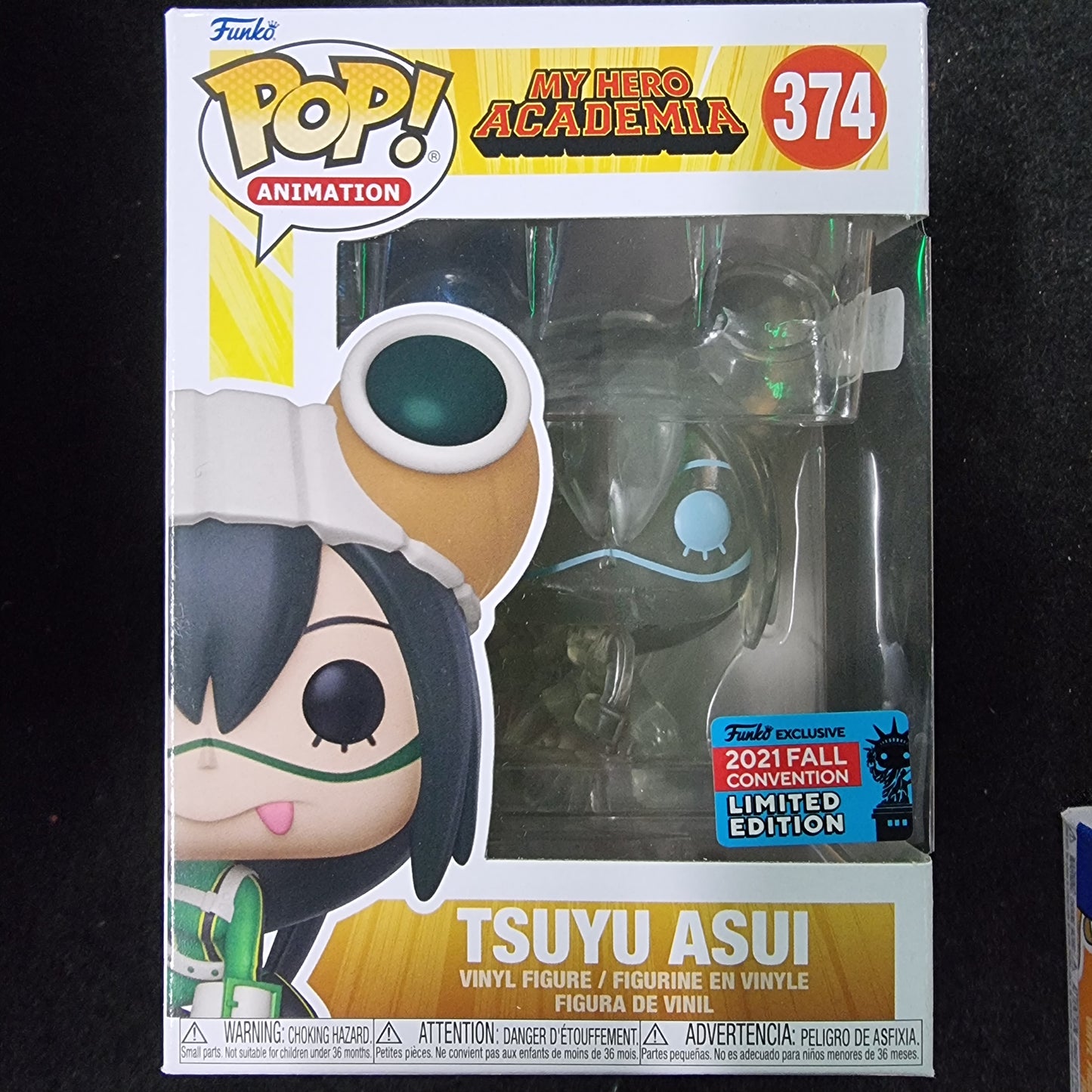 FUNKO POP MY HERO ACADEMIA TSUYU ASUI 2021 FALL CONVENTION LIMITED EDITION #374