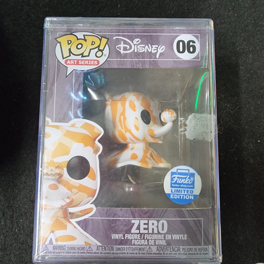 FUNKO POP DISNEY ART SERIES NIGHTMARE BEFORE CHRISTMAS ZERO #06 LIMITED EDITIION