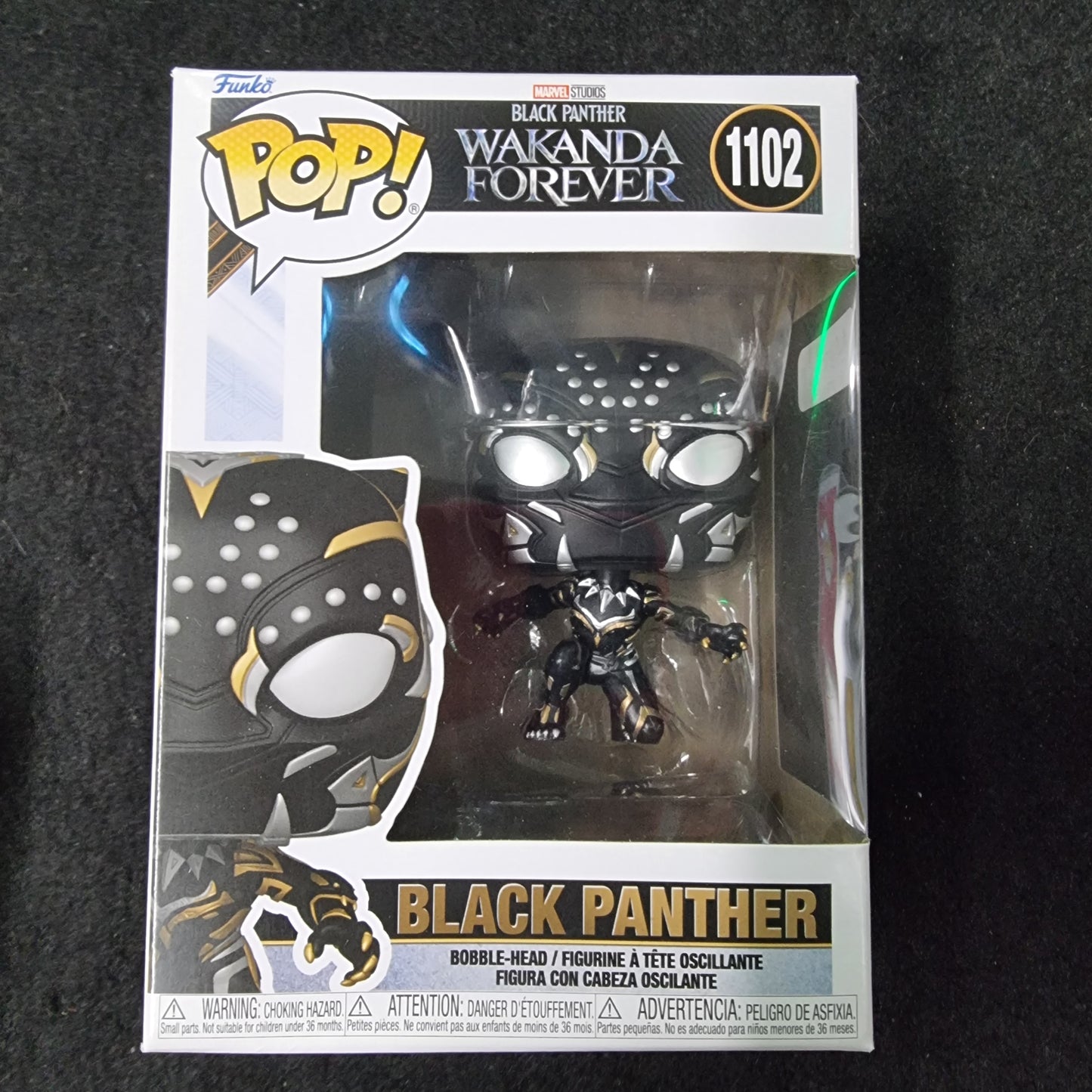 FUNKO POP MARVEL STUDIOS WAKANDA FOREVER BLACK PANTHER #1102