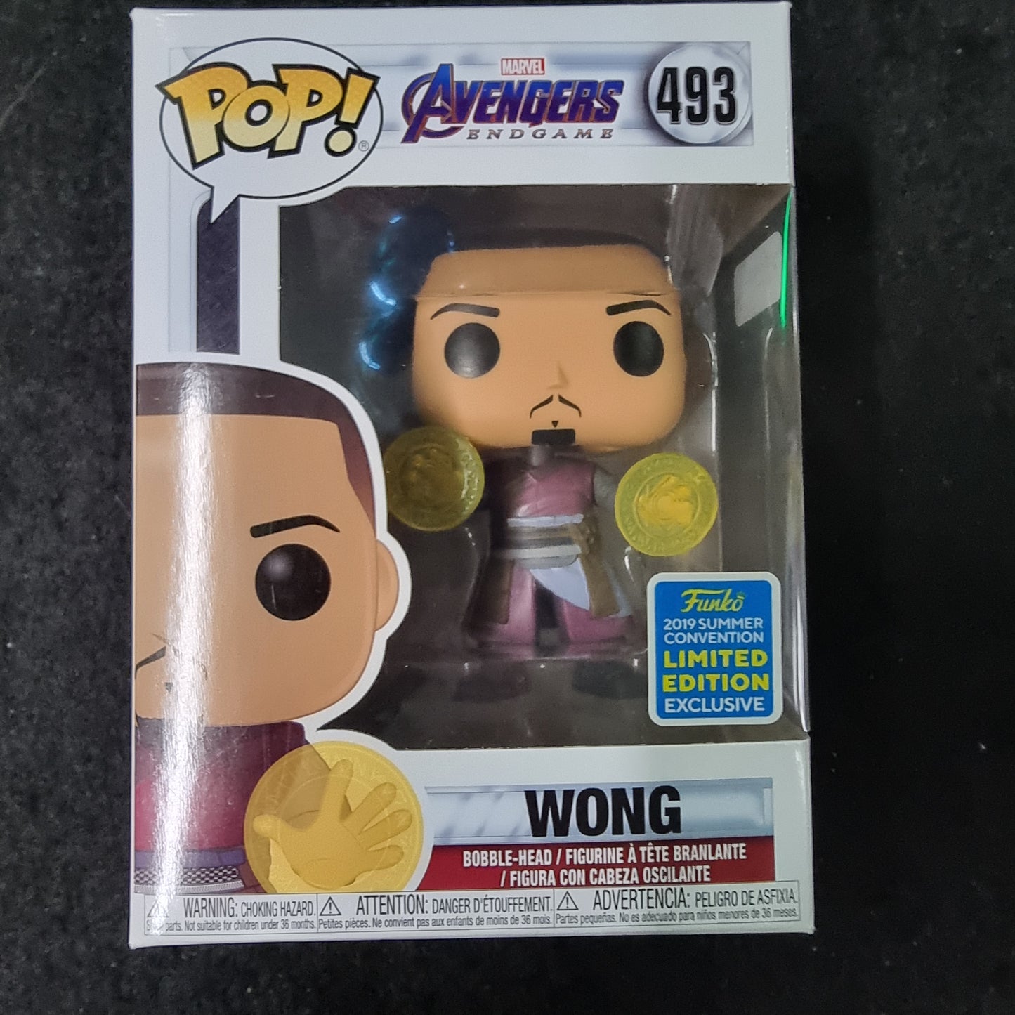 FUNKO POP MARVEL AVENGERS ENDGAME WONG #493 2019 LIMITED EDITION