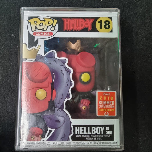 Hellboy in Suit SDCC 2018 Limited Edition Funko Pop Vinyl