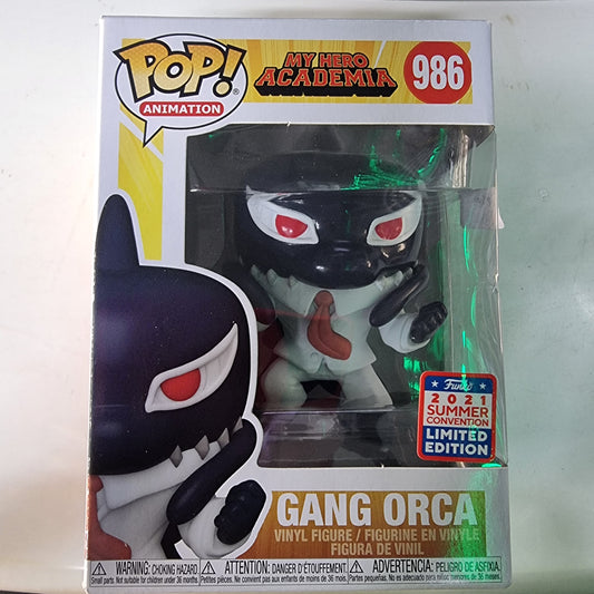 FUNKO POP MY HERO ACADEMIA GANG ORCA 20121 SUMMER CONVENTION LIMITED EDITION #986