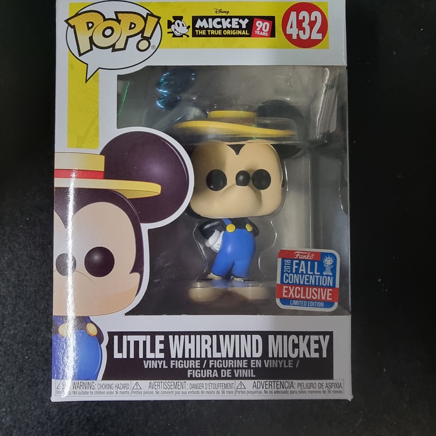 FUNKO POP MICKEY LITTLE WHIRLWIND MICKEY 2018 FALL CONVENTION EXCLUSIVE #432