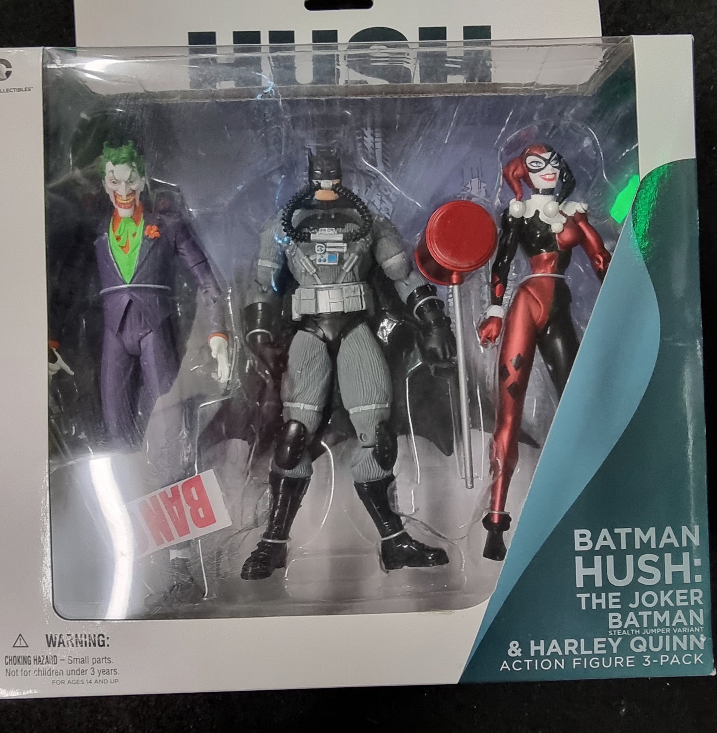 Batman Hush The Joker Harley Quinn & Stealth Batman 7" Figure Box Set