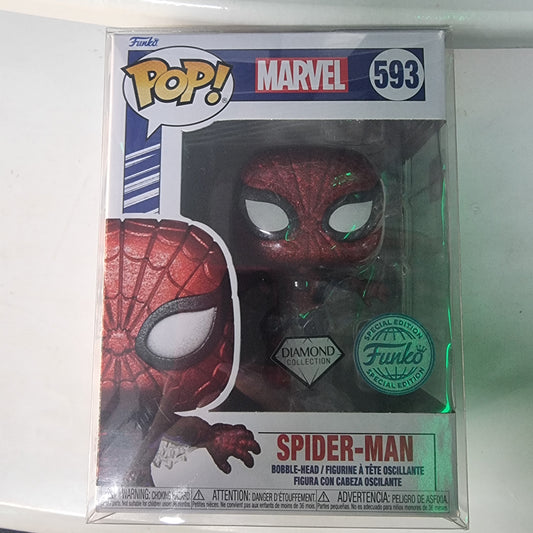 FUNKO POP MARVEL SPIDER-MAN #593 DIAMOND COLLECTION SPECIAL EDITION