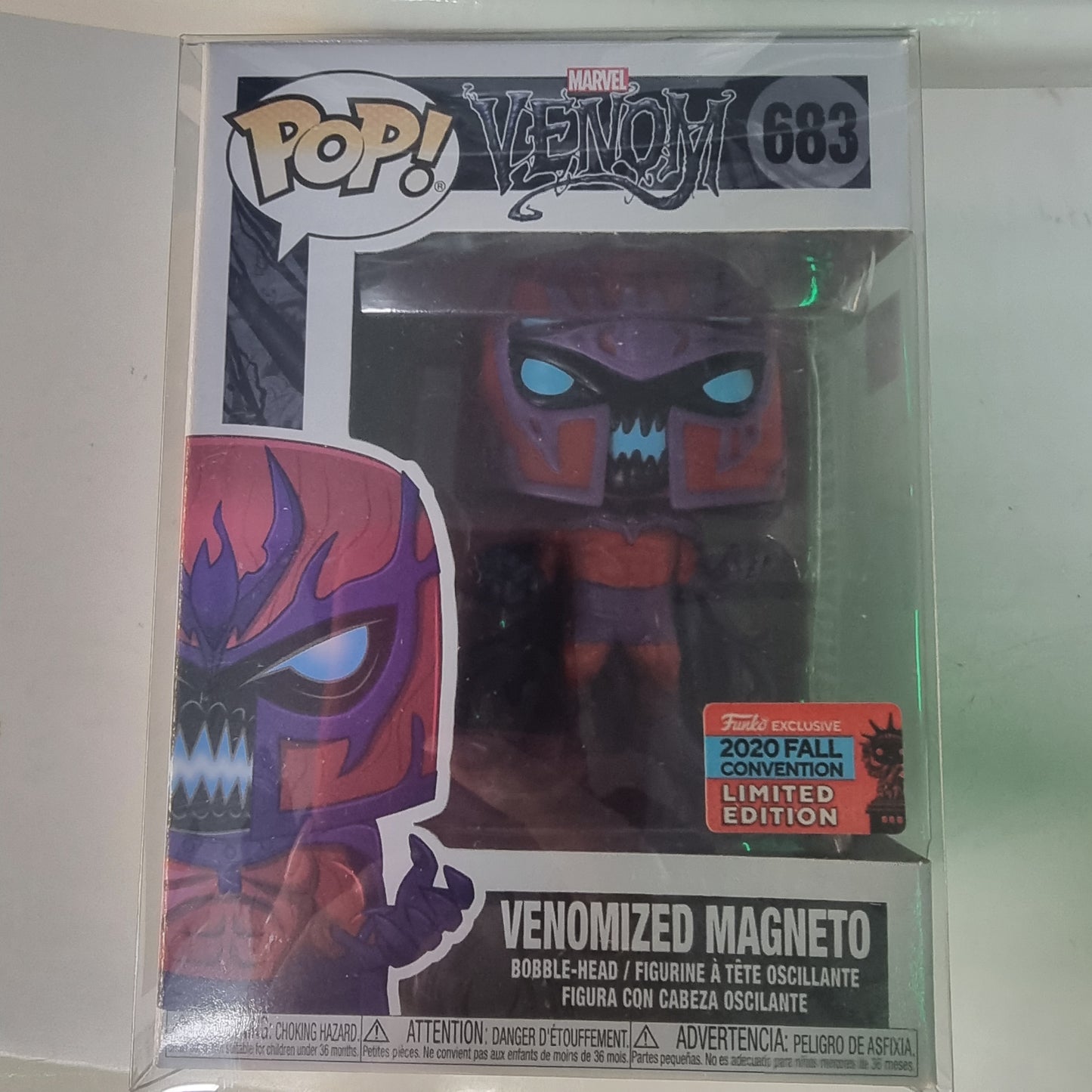 FUNKO POP MARVEL VENOM VENOMIZED MAGNETO 2020 FALL CONVENTION #683