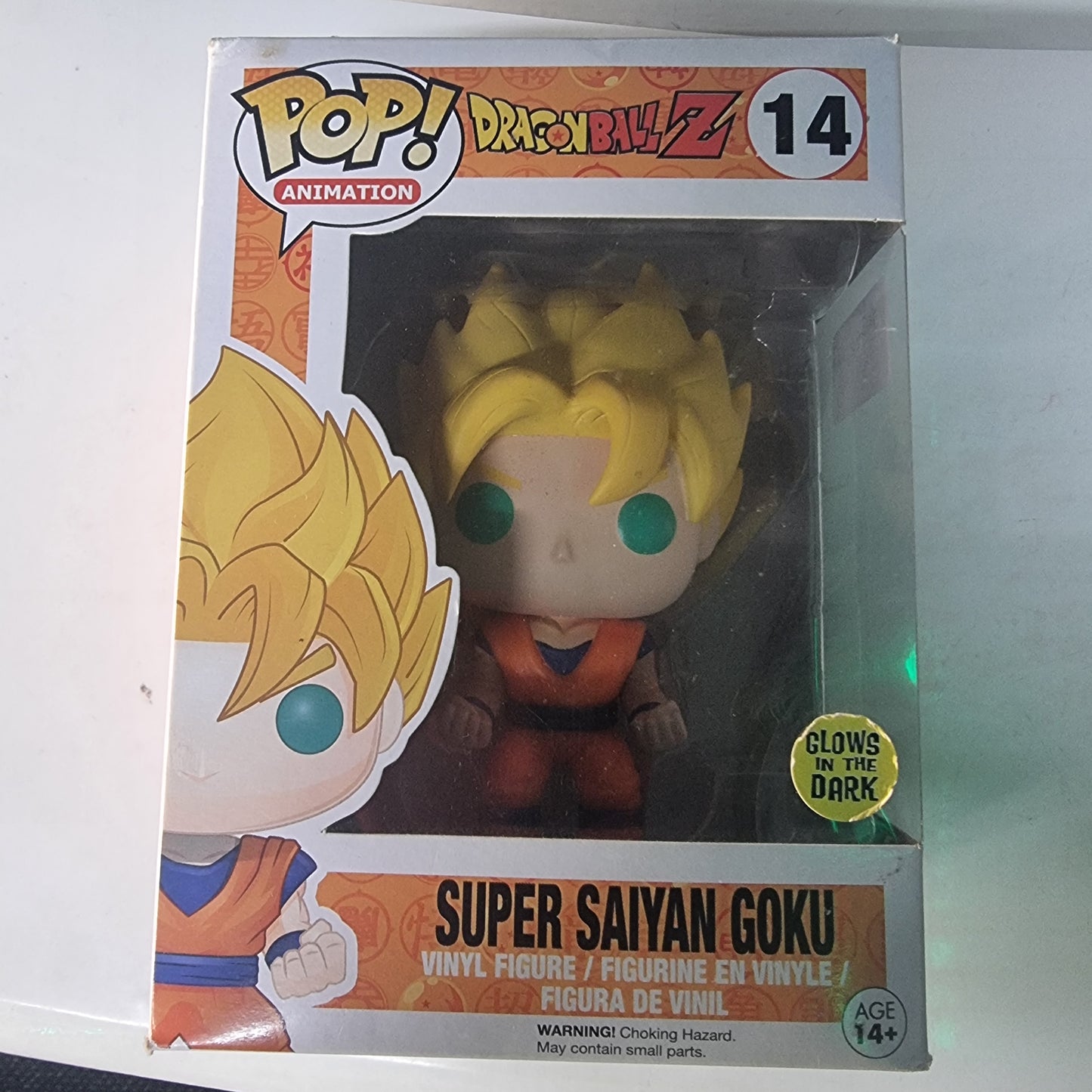 FUNKO POP DRAGON BALL Z SUPER SAIYAN GOKU GLOW IN THE DARK #14