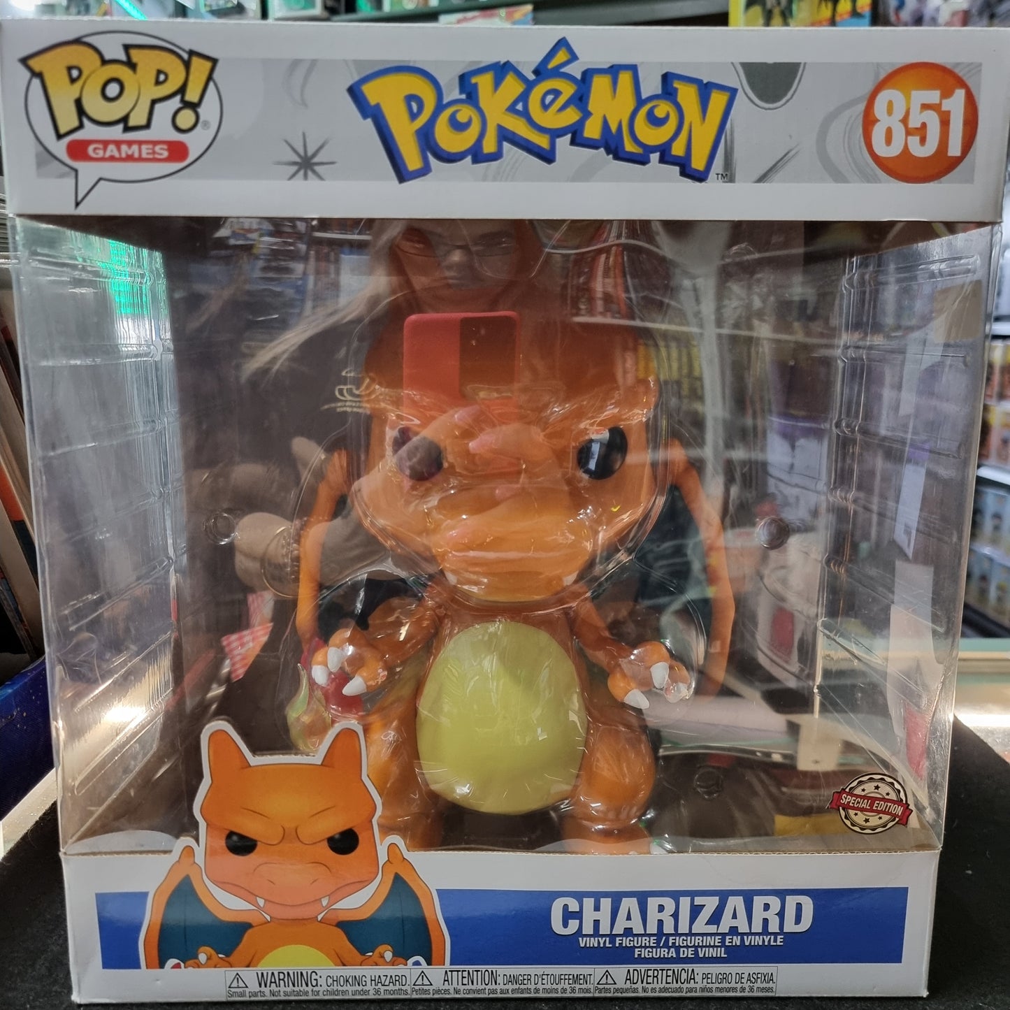 Funko Pop! Target Exclusive Vinyl Jumbo 10" Pokémon CHARIZARD! #851