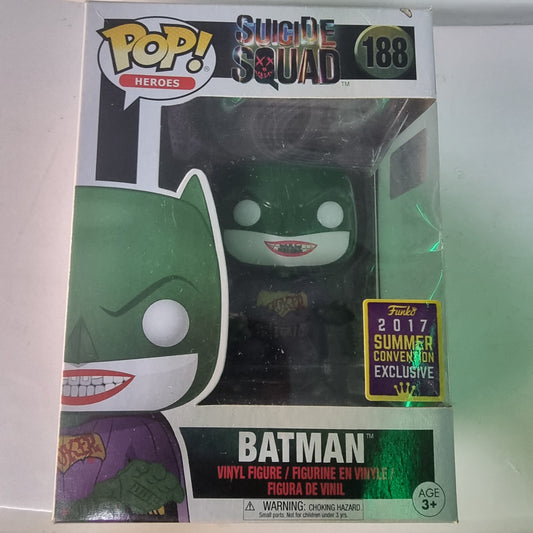 FUNKO POP SUICIDE SQUAD BATMAN #188 2017 SUMMER CONVENTION