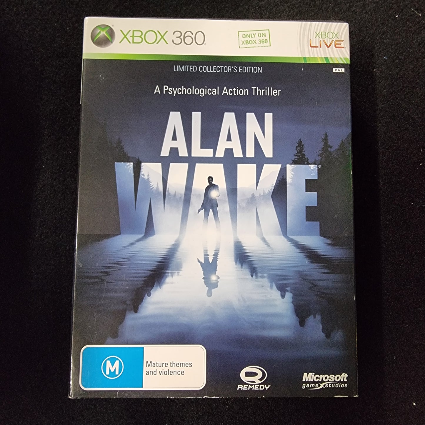 Alan Wake (Xbox 360) PAL - Limited Collectors Ed. Incl Game + Novel + DVD