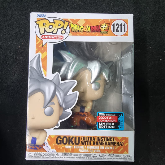 FUNKO POP DRAGON BALL Z GOKU (ULTRA INSTINCT WITH KAMEHAMEHA) #1211 2011 FALL CONVENTION