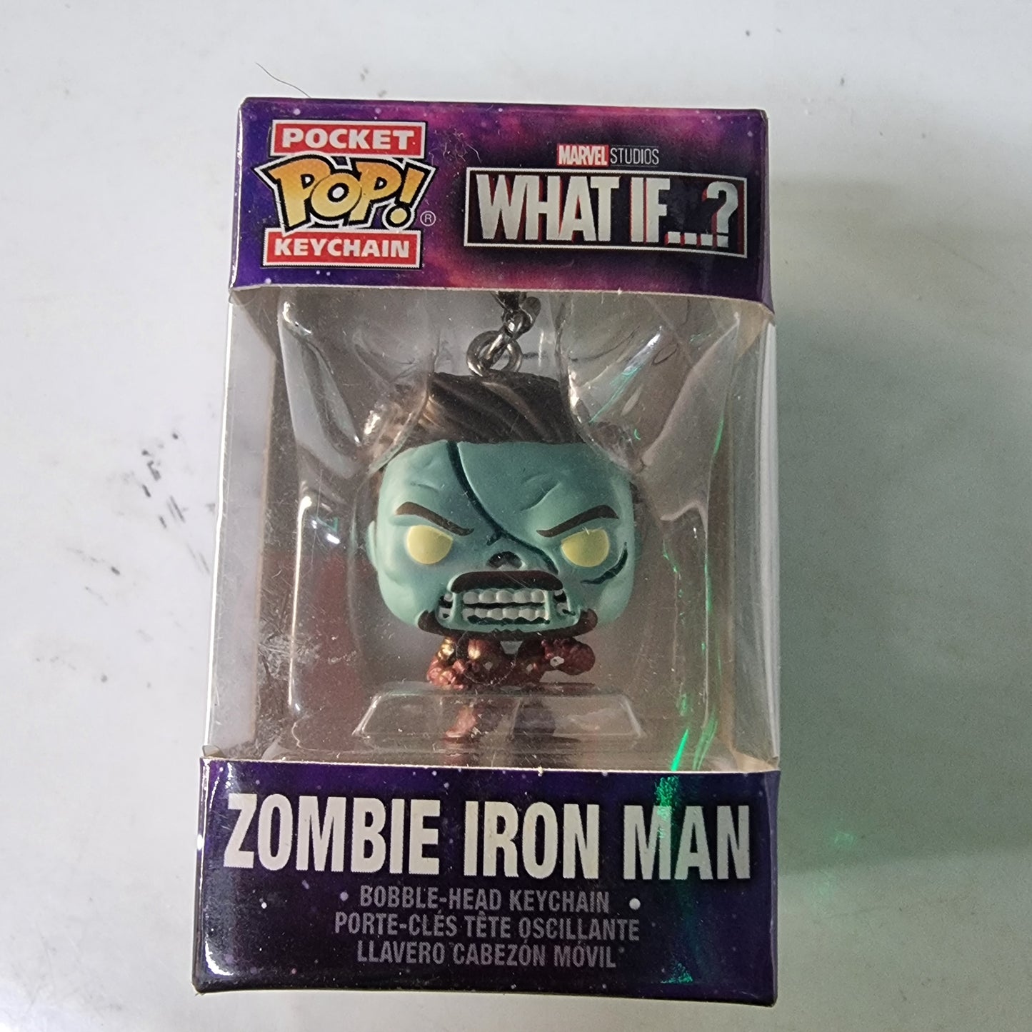 POCKET POP KEYCHAIN MARVEL STUDIOS WHAT IF ...? ZOMBIE IRON MAN