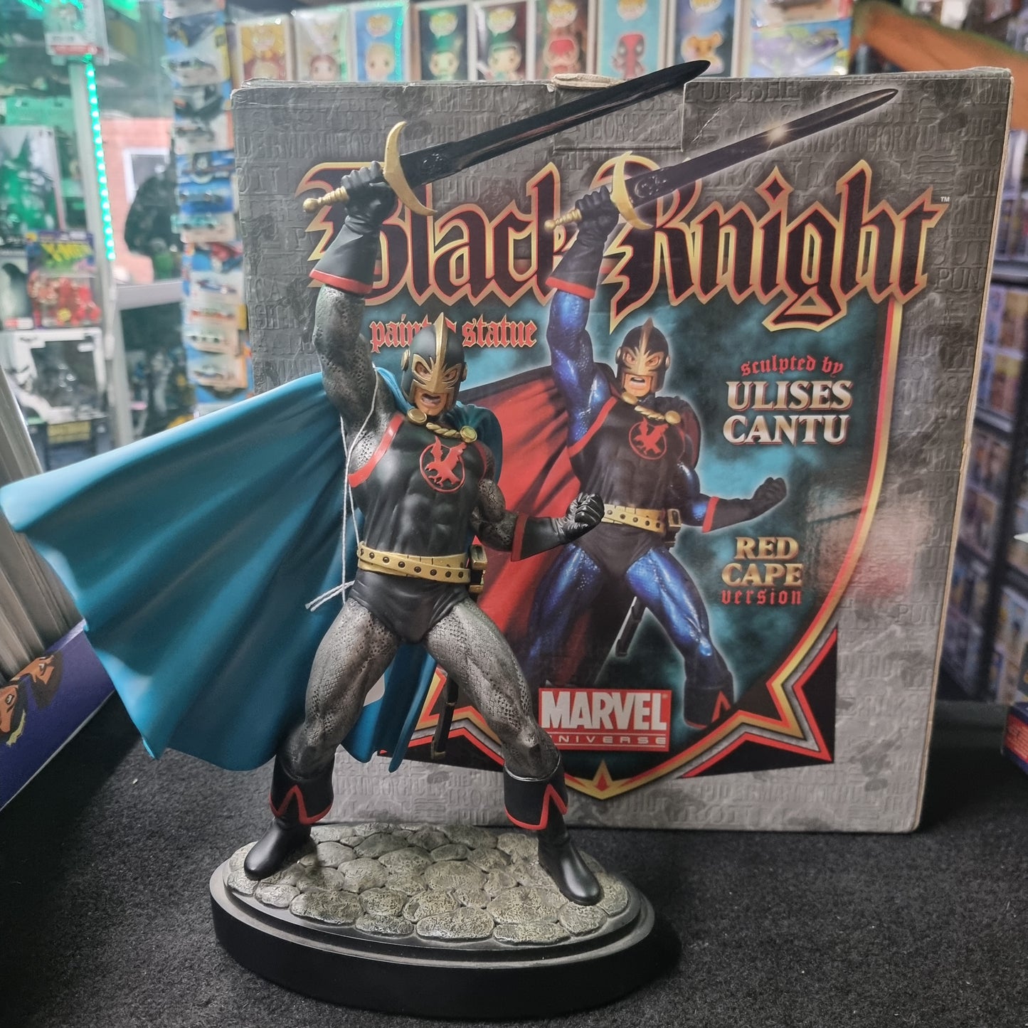 Black Knight Statue Blue Cape N Bowen Avengers Eternals Marvel Amricons 60/1200