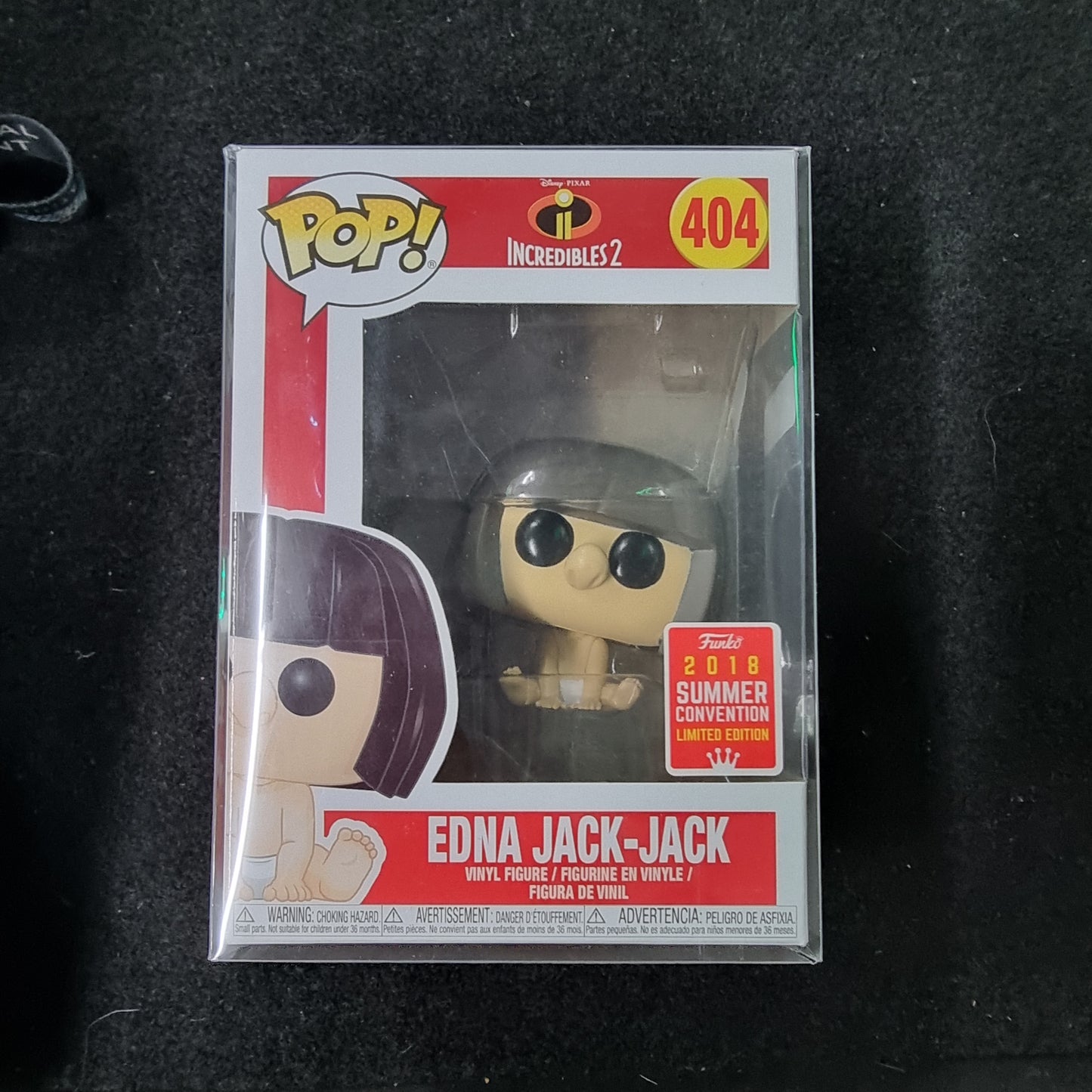 FUNKO POP INCREDIBLES 2 ENDA JACK-JACK 2018 SUMMER CONVENTION #404