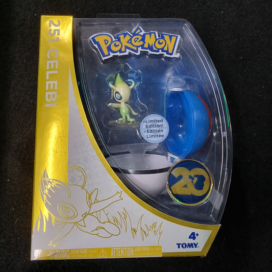 Pokemon 20th Anniversary Celebi Figure with Great Ball Limited Edition