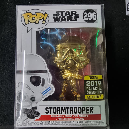 FUNKO POP STAR WAR STORMTROOPER 2019 GALACTIC CONVENTION EXCLUSIVE #296