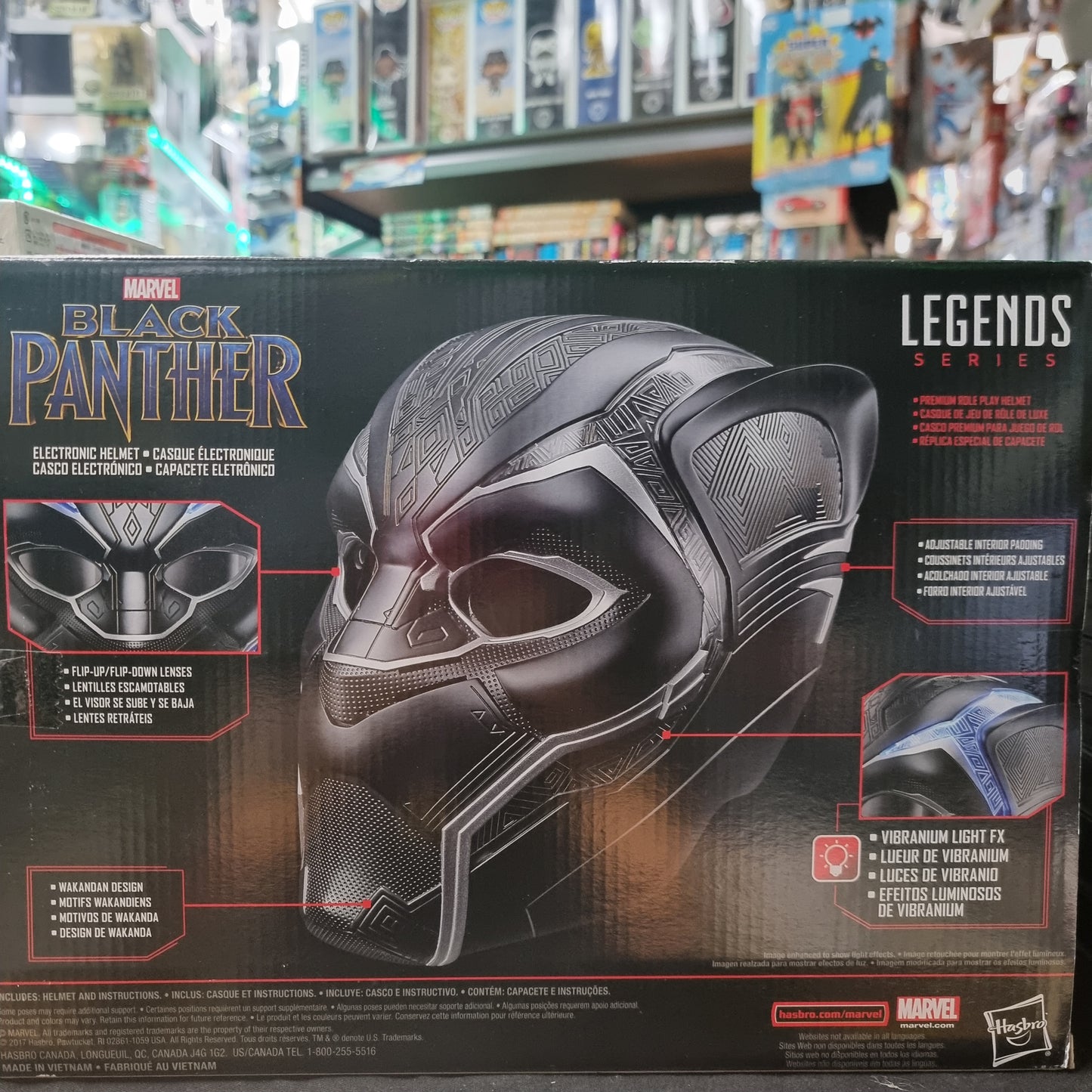 Marvel Legends Series Black Panther Electronic Helmet Avengers Infinity War