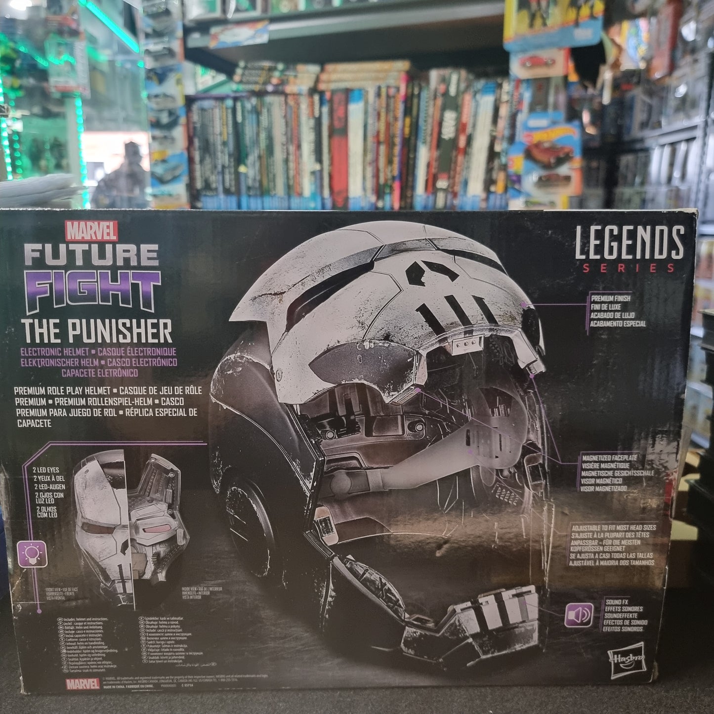 GamerVerse Marvel Legends Series Future Fight Punisher Helmet Iron Man