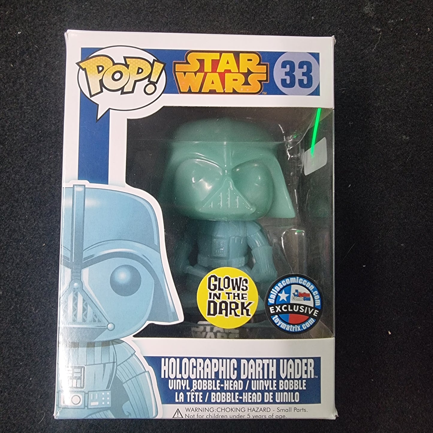 FUNKO POP STAR WAR HOLOGRAPHIC DARTH VADER EXCLUSIVE #33