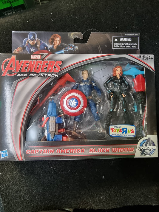 Marvel Avengers Age of Ultron Captain America Black Widow - Toys R Us Exclusive