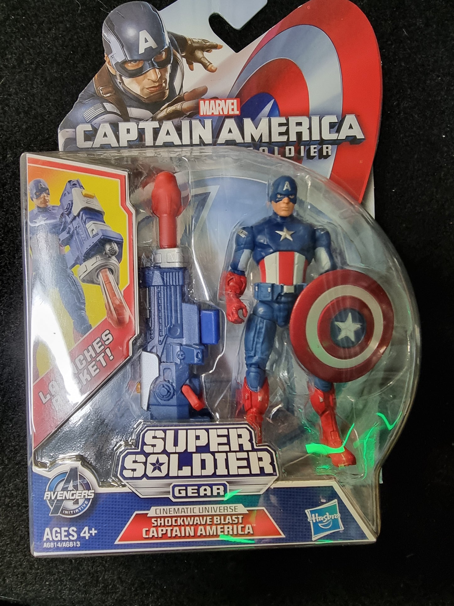 Captain America Super Soldier Gear Shockwave Blast Action Figure