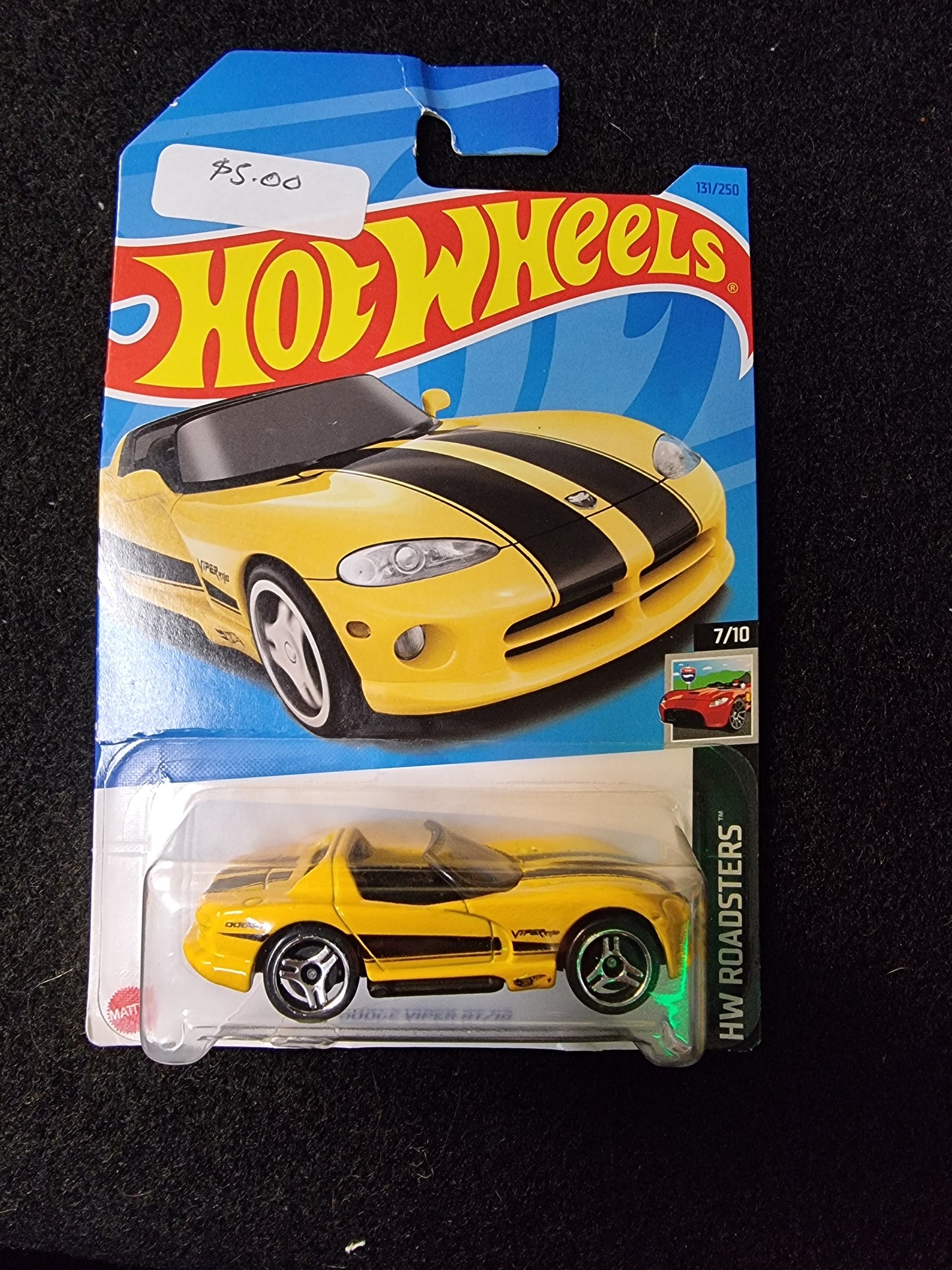 2023 Hot Wheels #131 HW Roadsters 7/10 DODGE VIPER RT/10 Yellow