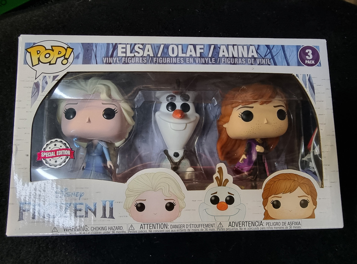 FUNKO POP DISNEY FROZEN II ELSA/OLAF/ANNA 3 PACK SPECIAL EDITION