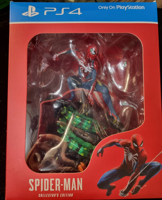 PS4 Spider-Man Collectors Edition PVC 18CM Figure Model Statue Gift Set