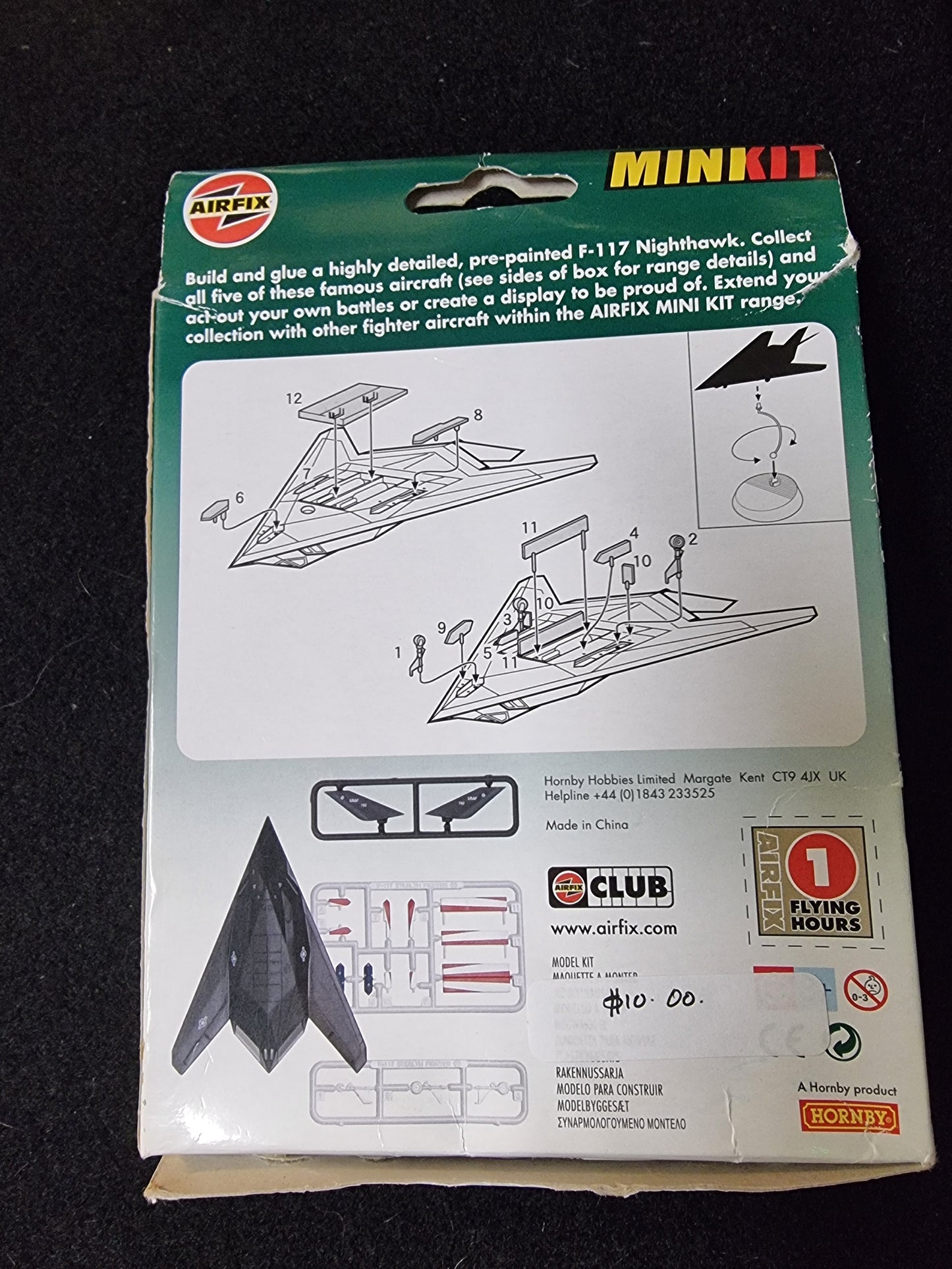 AIRFIX MINIKIT LOCKHEED MARTIN F-117 NIGHTHAWK