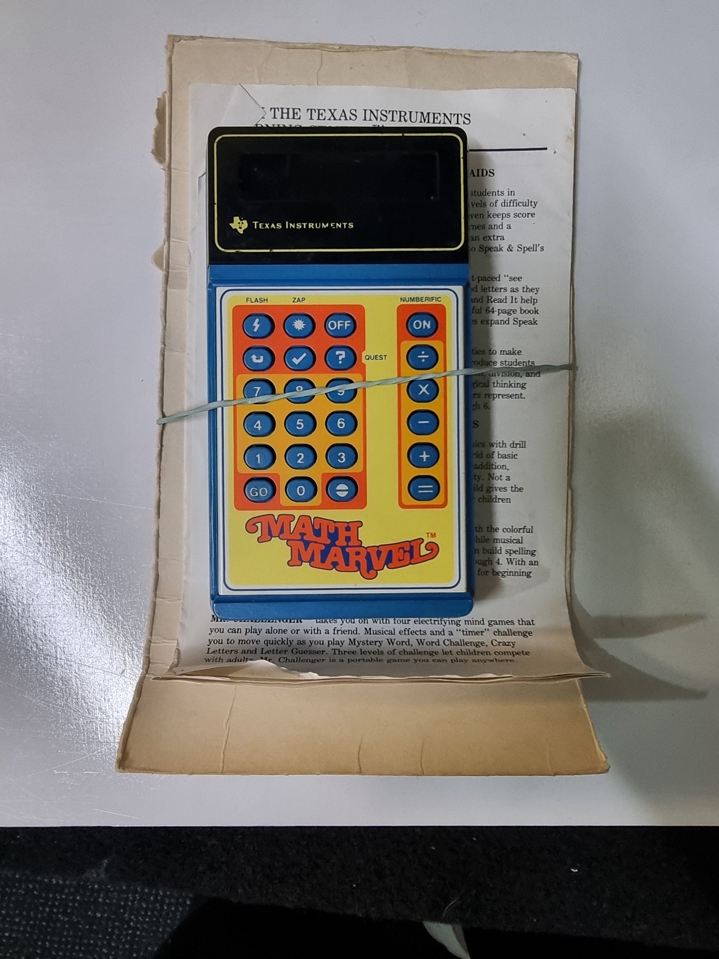 TEXAS INSTRUMENTS MATH MARVEL