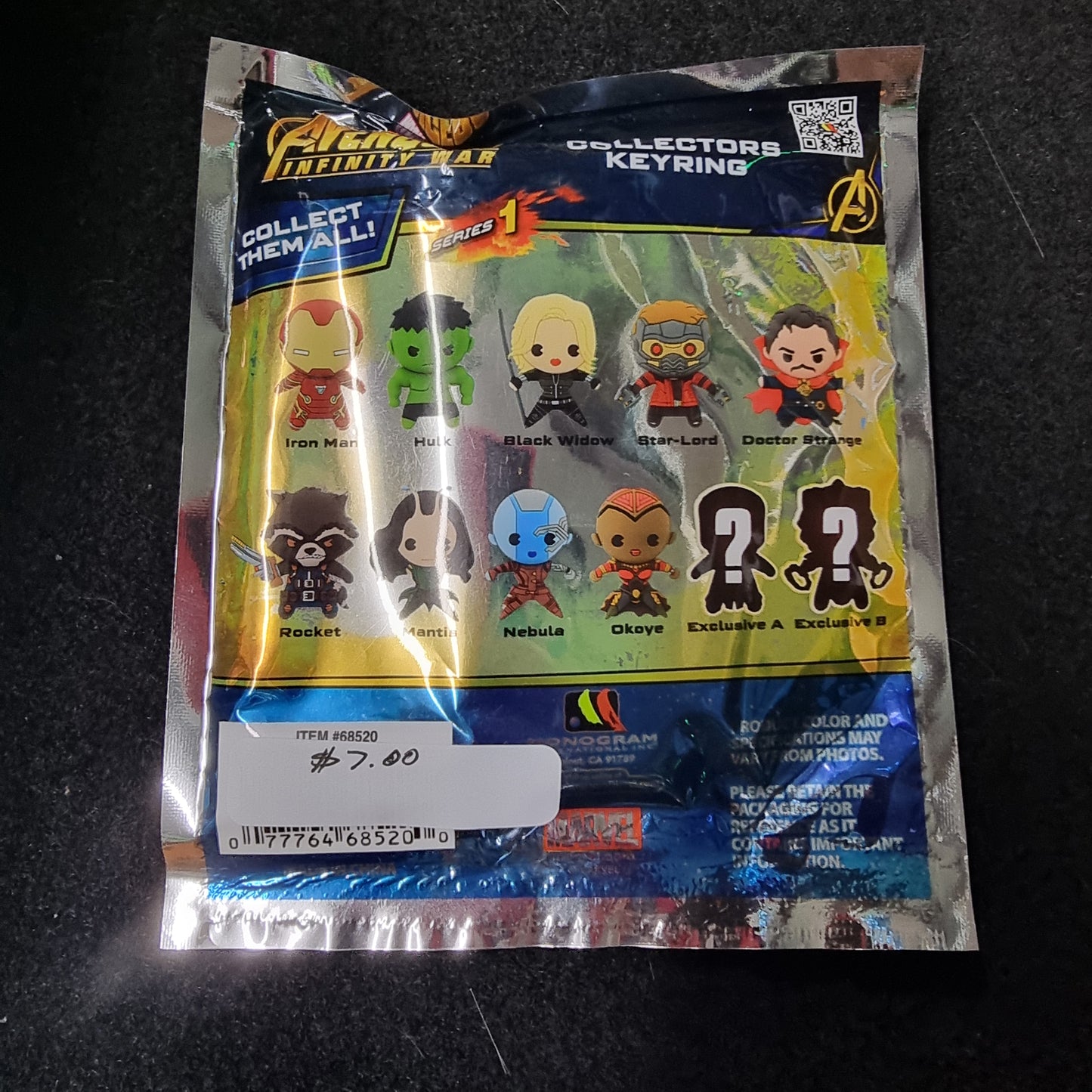 MARVEL INFINITY WAR COLLECTORS KEYRING BLIND BAGS