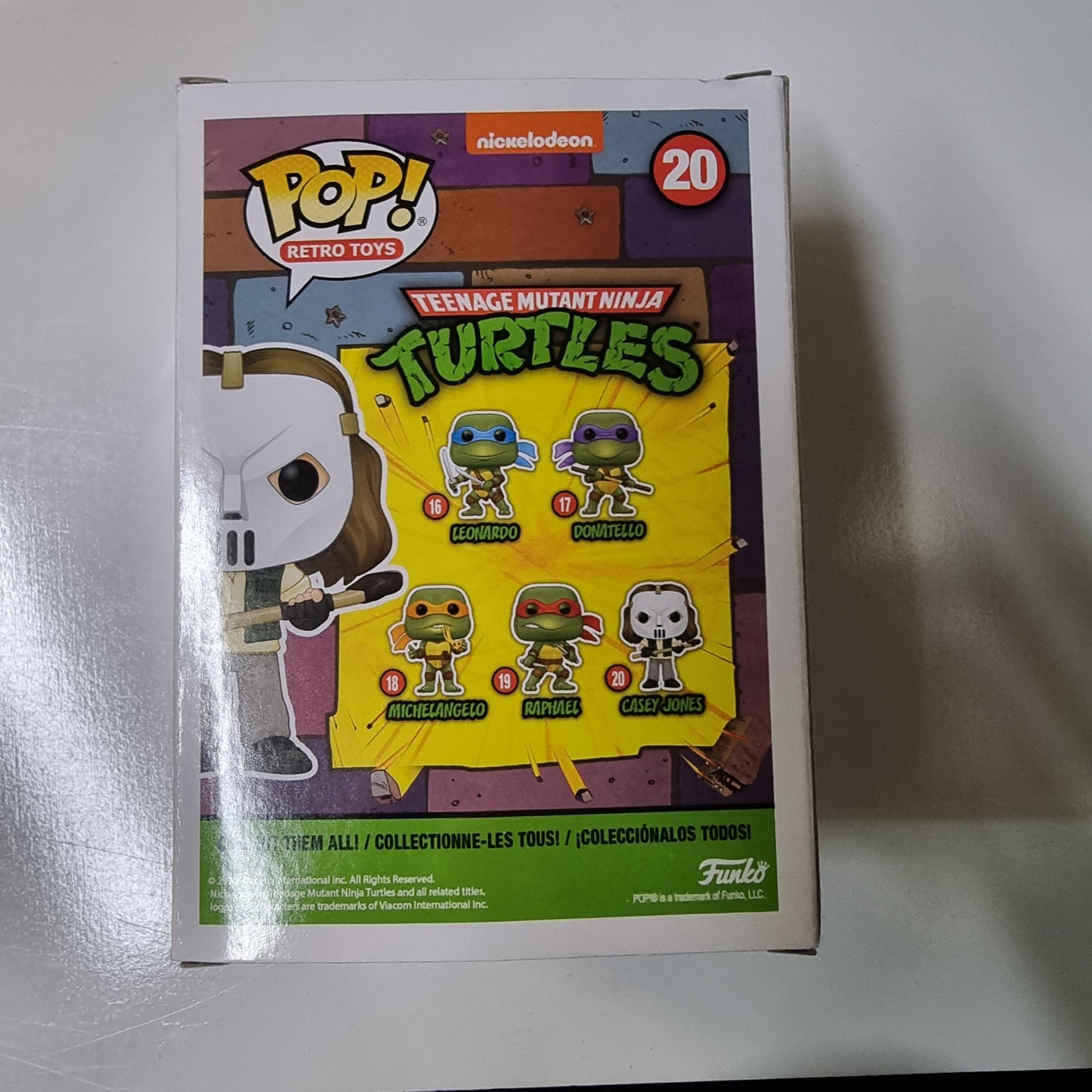 FUNKO POP TEENAGE MUTANT NINJA TURTLES CASEY JONES #20