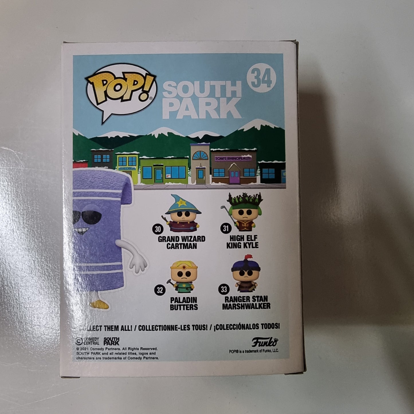 FUNKO POP SOUTH PARK TOWELIE #34 SPECIAL EDITION FLOCKED