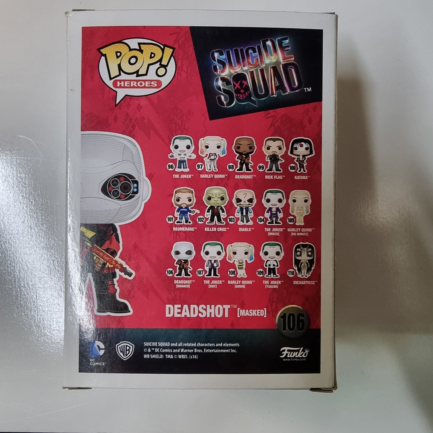 FUNKO POP SUICIDE SQUAD DEADSHIT (MASKED) #106