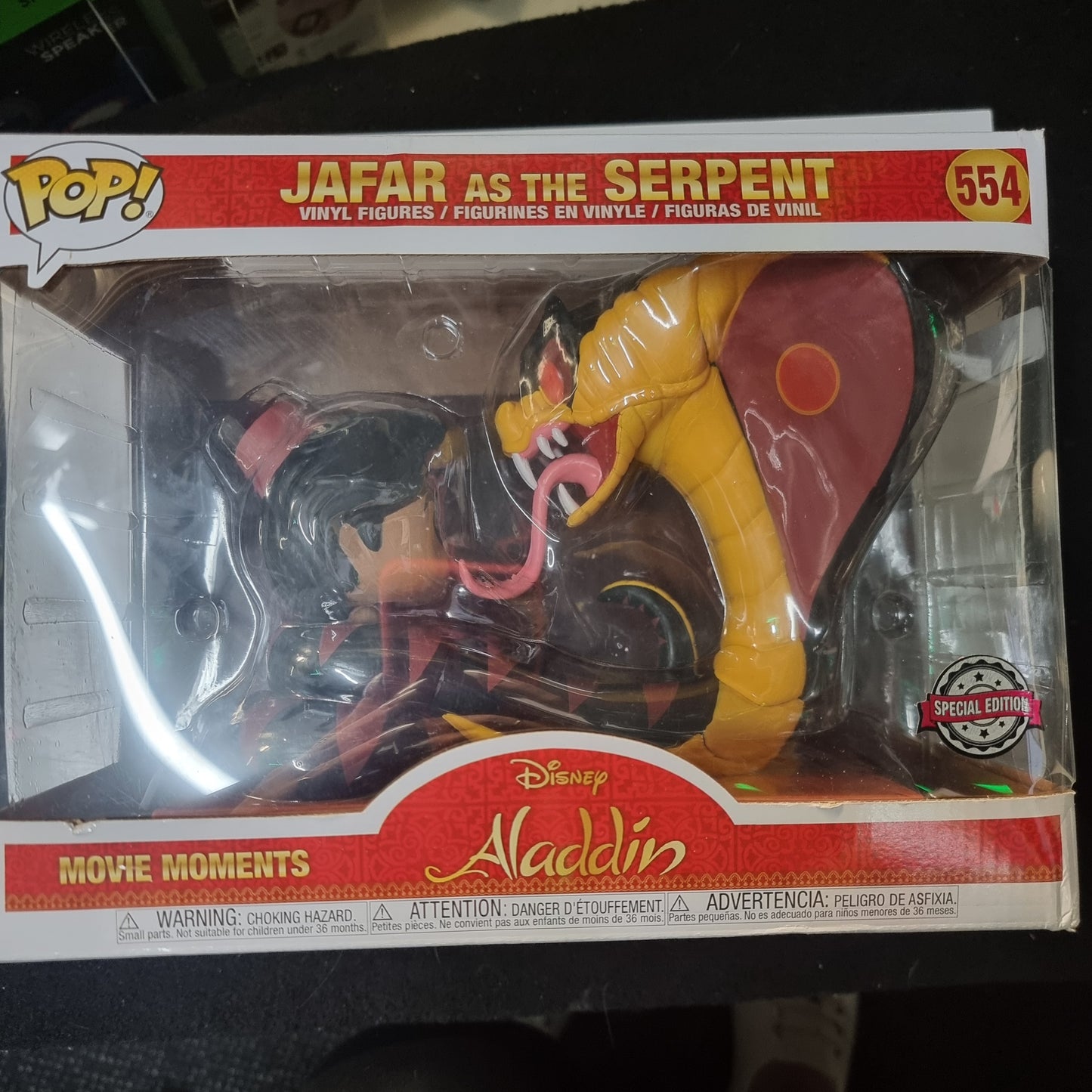 FUNKO POP DISNEY ALADDIN JAFAR AS THE SERPENT #554