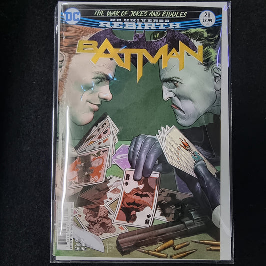 DC UNIVERSE REBIRTH BATMAN THE WAR OF JOKES AND RIDDLES #28