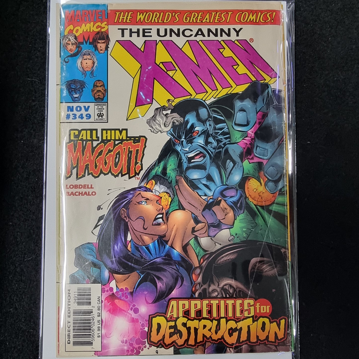 THE UNCANNY X-MEN APPETITES FOR DESTRUCTION #349