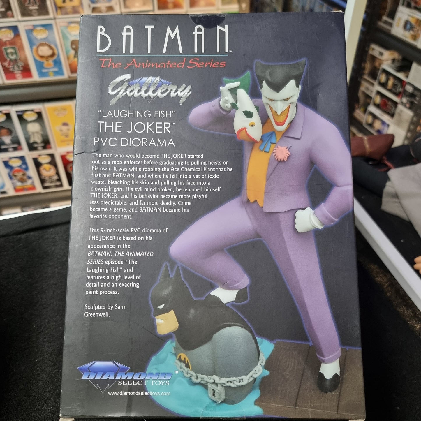 DC BATMAN THE ANIMATED SERIES "LAUGHING FISH THE JOKER" FIGURE