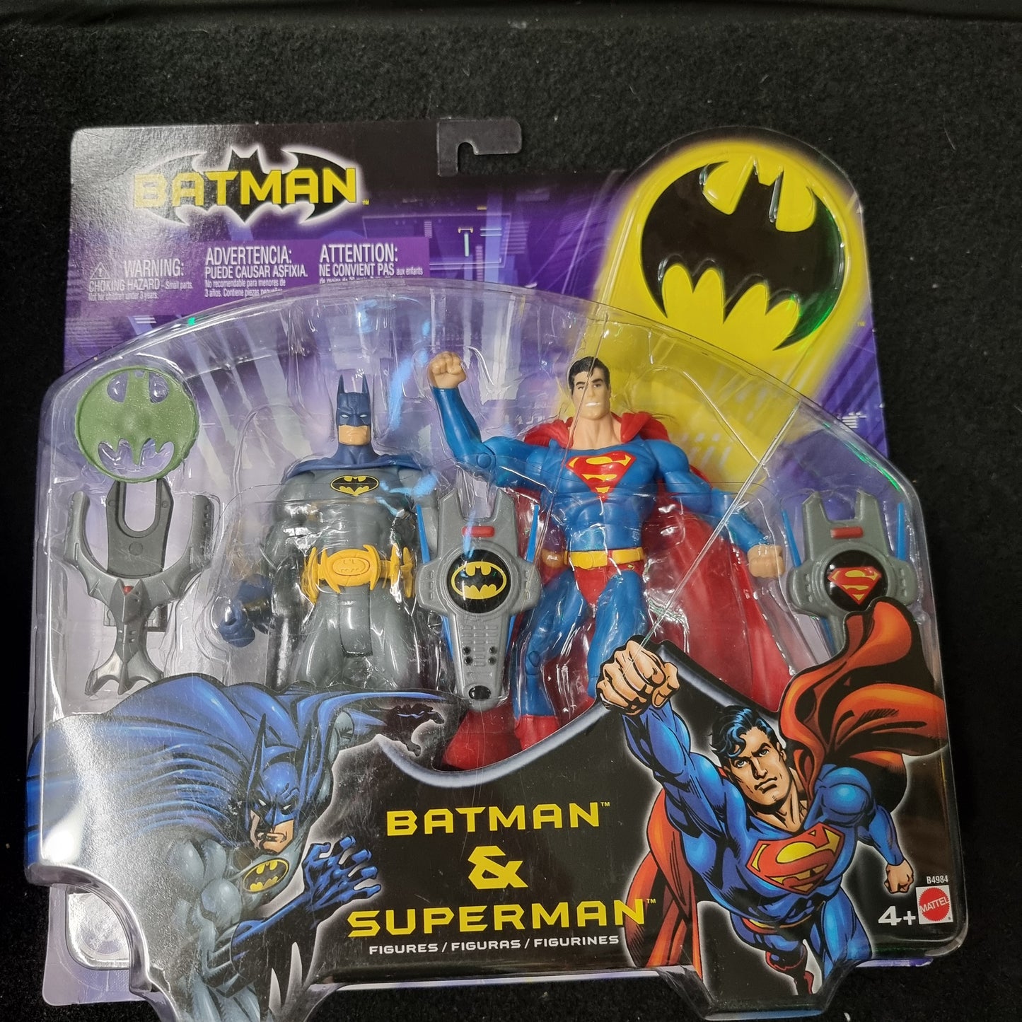 DC BATMAN - BATMAN & SUPERMAN 2 PACK FIGURINES