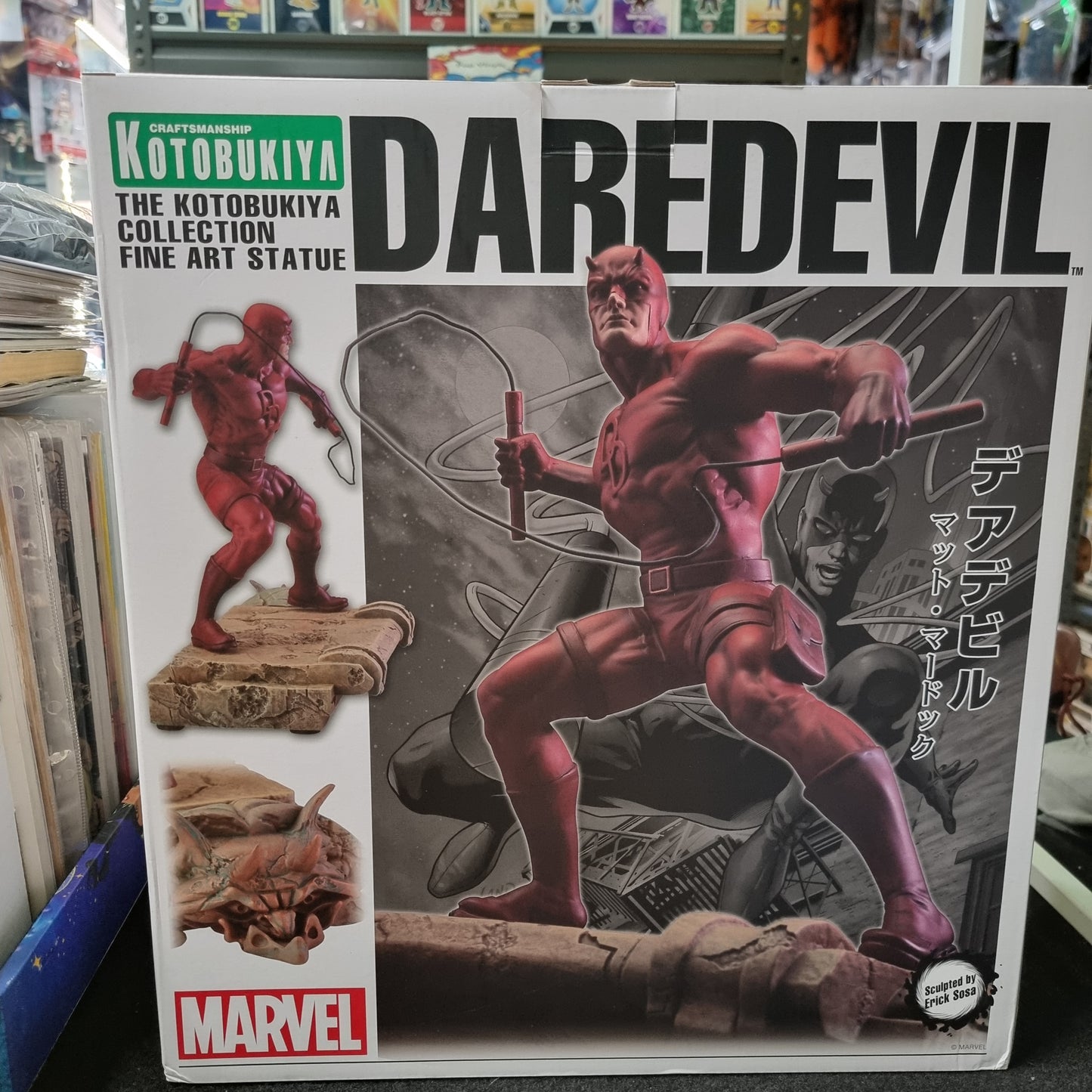 MARVEL  THE KOTOBUKIYA COLLECTION "DAREDEVIL" FINE ART STATUE 0899/1200