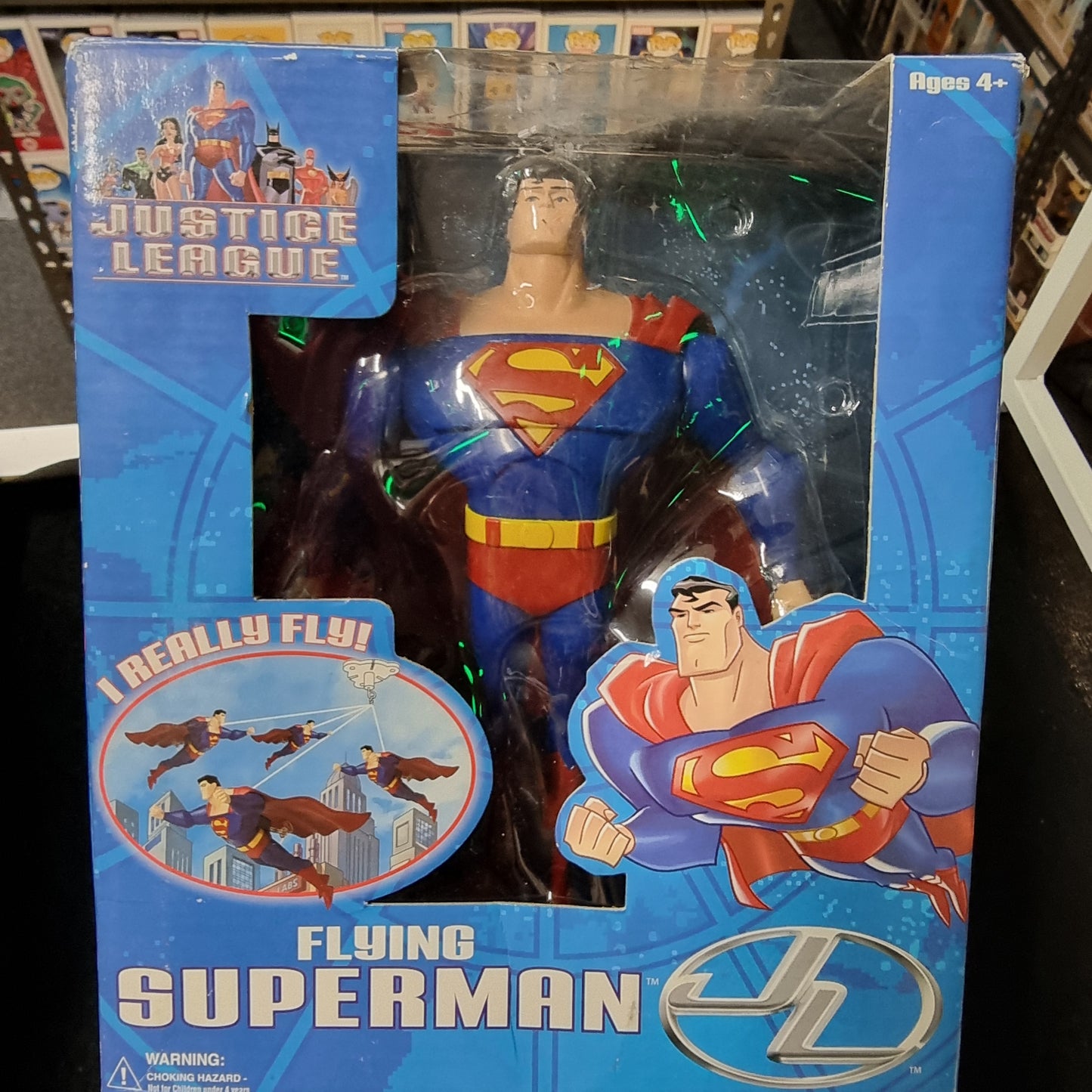 JUSTICE LEAGUE FLYING SUPERMAN FIGURE