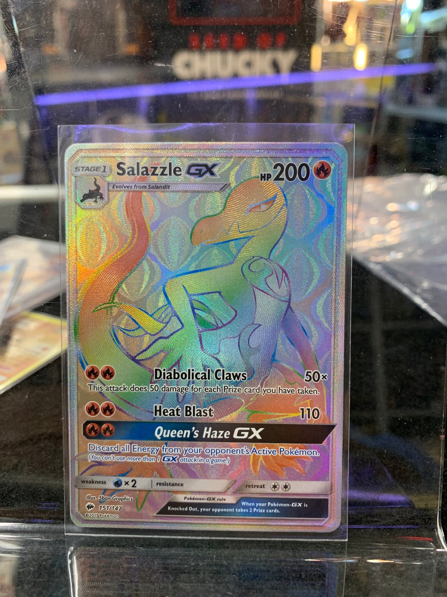 Pokémon stage 1 Salazzle gx Hp 200 2017