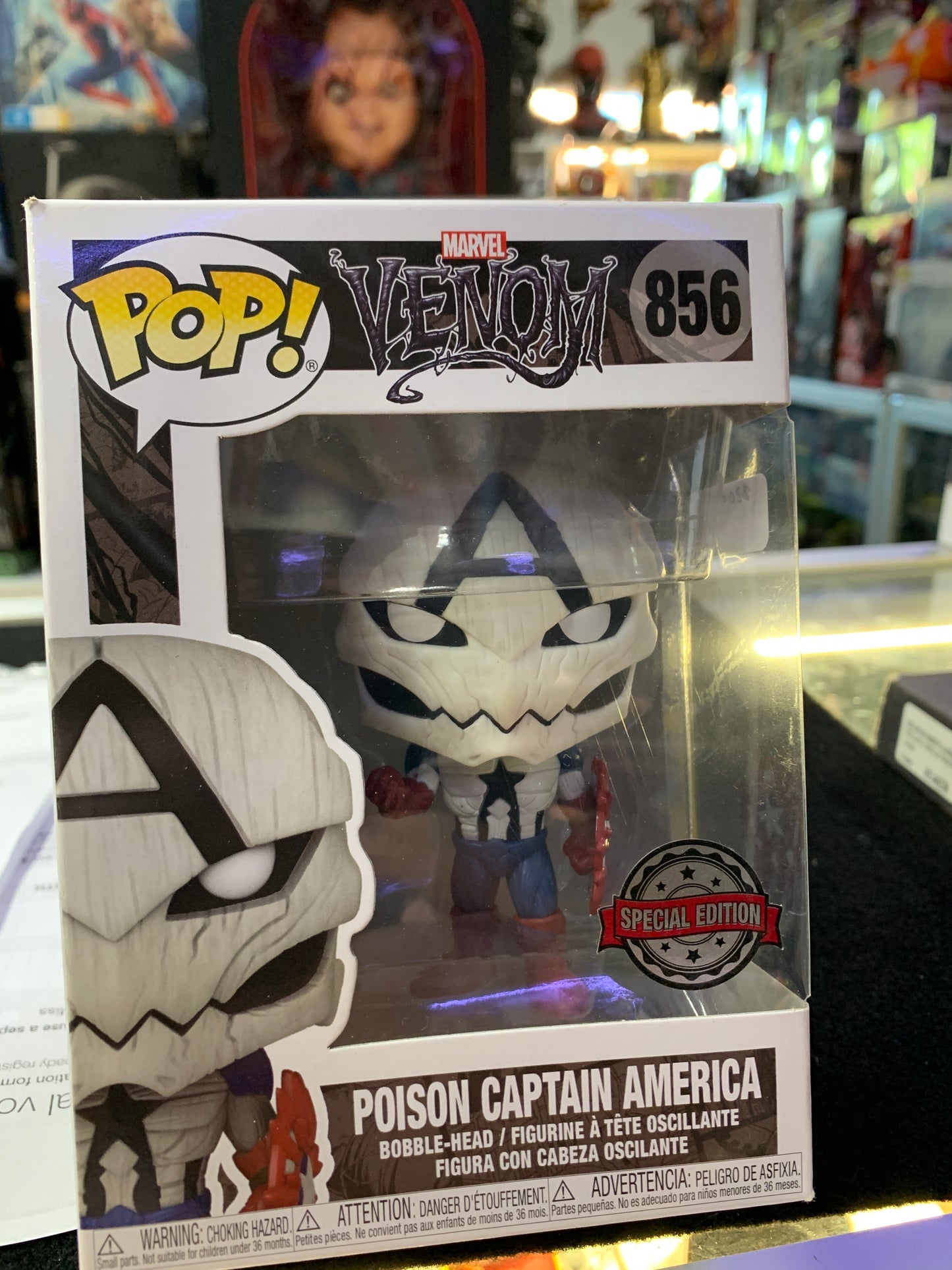 Pop funko venom 856 poison captain America