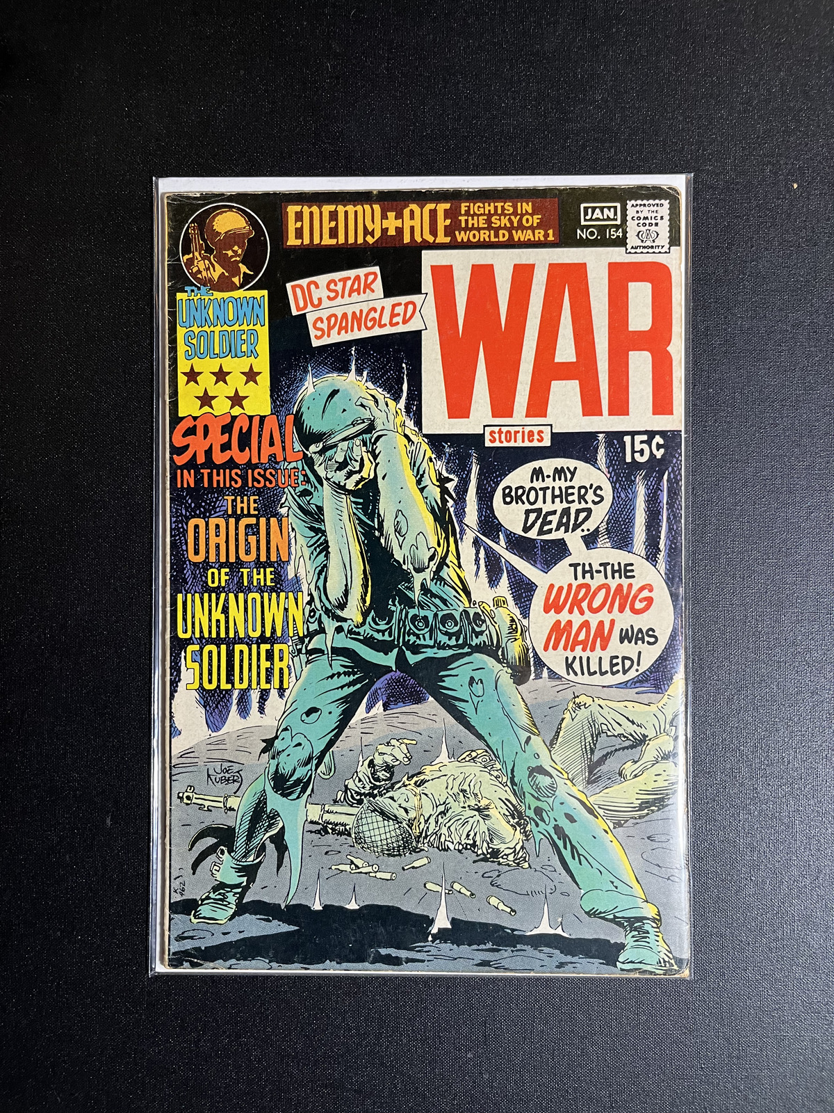 STAR SPANGLED WAR STORIES # 154 ORIGIN of UNKNOWN SOLDIER DC Comics 1970-71