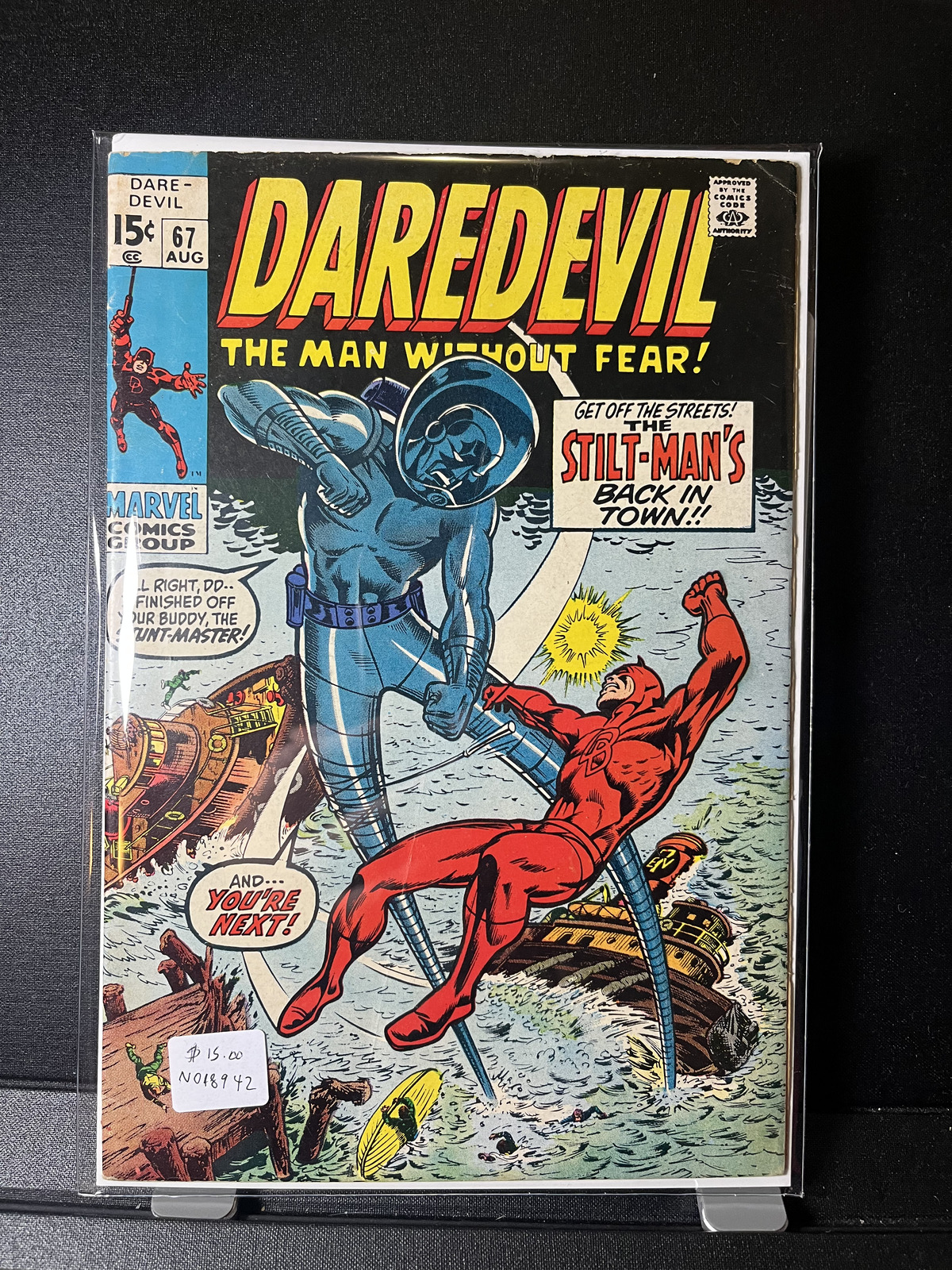 Daredevil  #67 Stilt-Man's Back In Town Marvel Comics