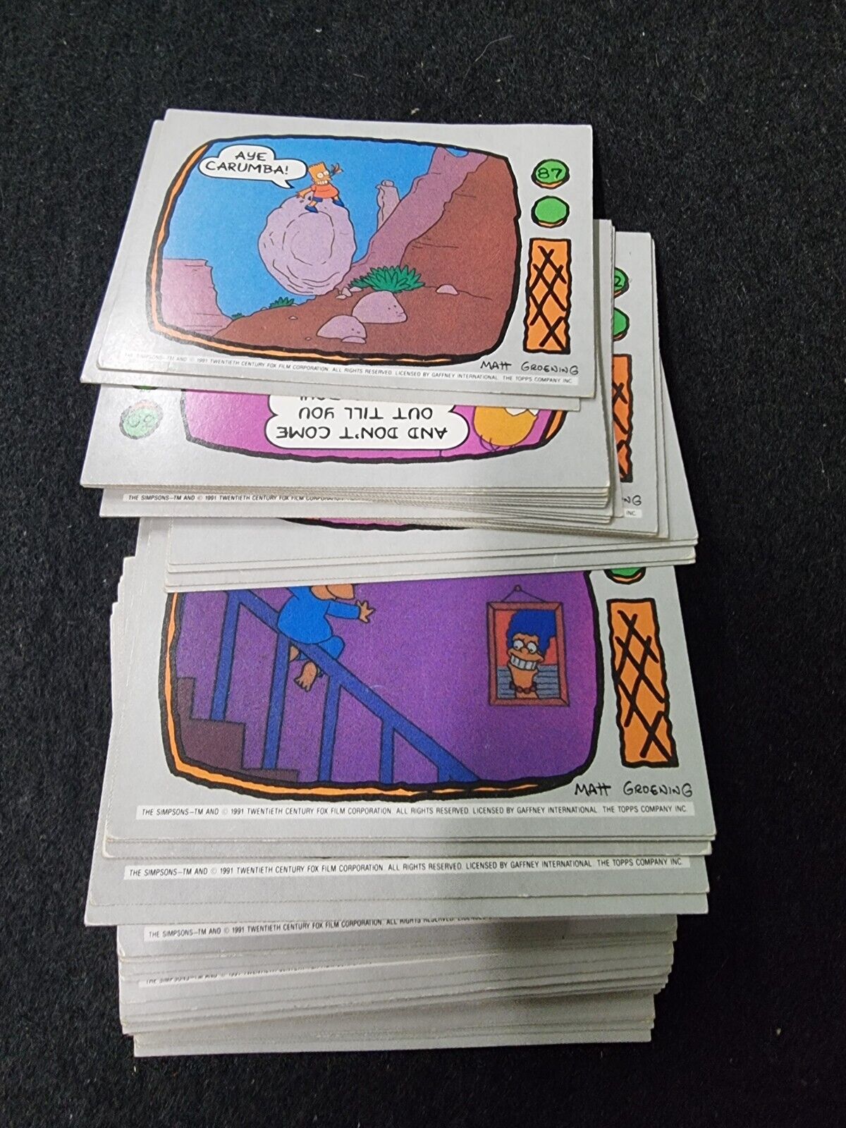 1990. THE SIMPSONS: Mixed Card Lot 